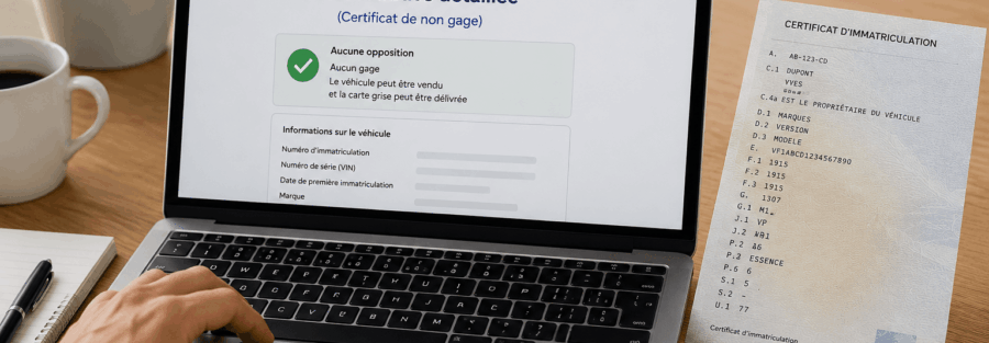 certificat de non gage